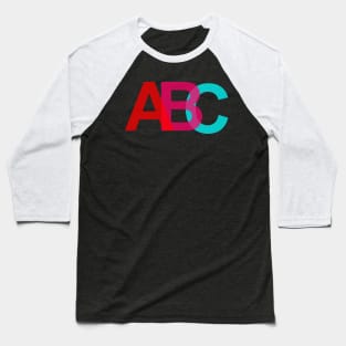 alphabets a,b,c Baseball T-Shirt